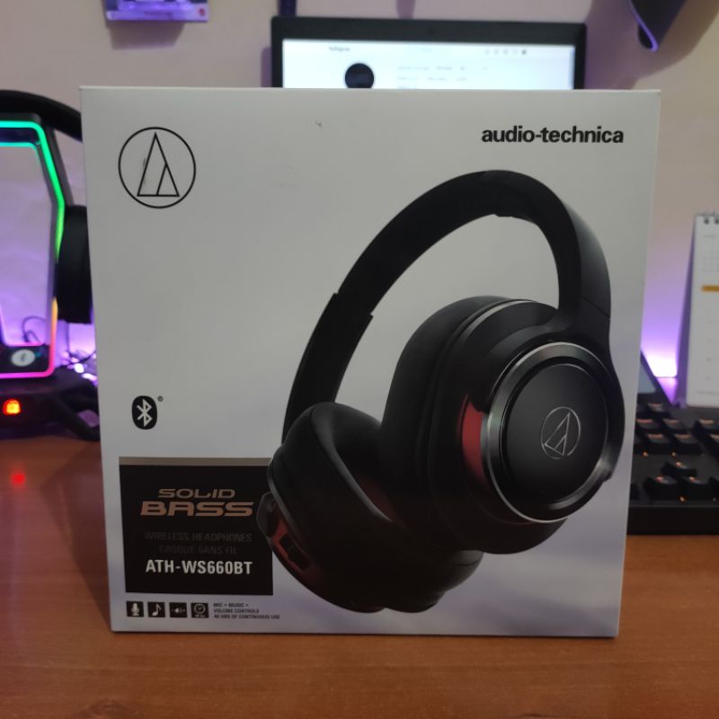 Headset Bluetooth Audio Technica WS660BT