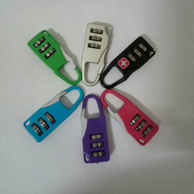 Gembok Koper Keychain Padlock 3 Digit