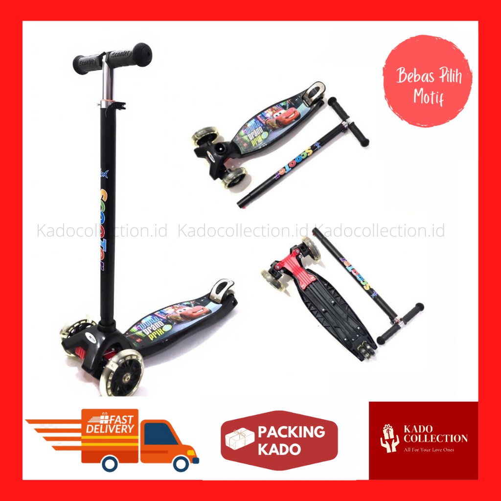 Skuter Anak Roda 3 Kickboard Scooter Otopet Kado Anak