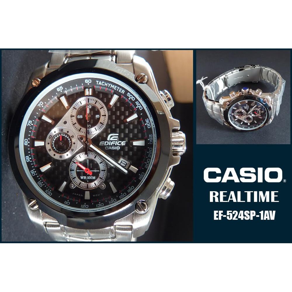 Jam Tangan Casio Edifice Original Pria EF 524SP 1A