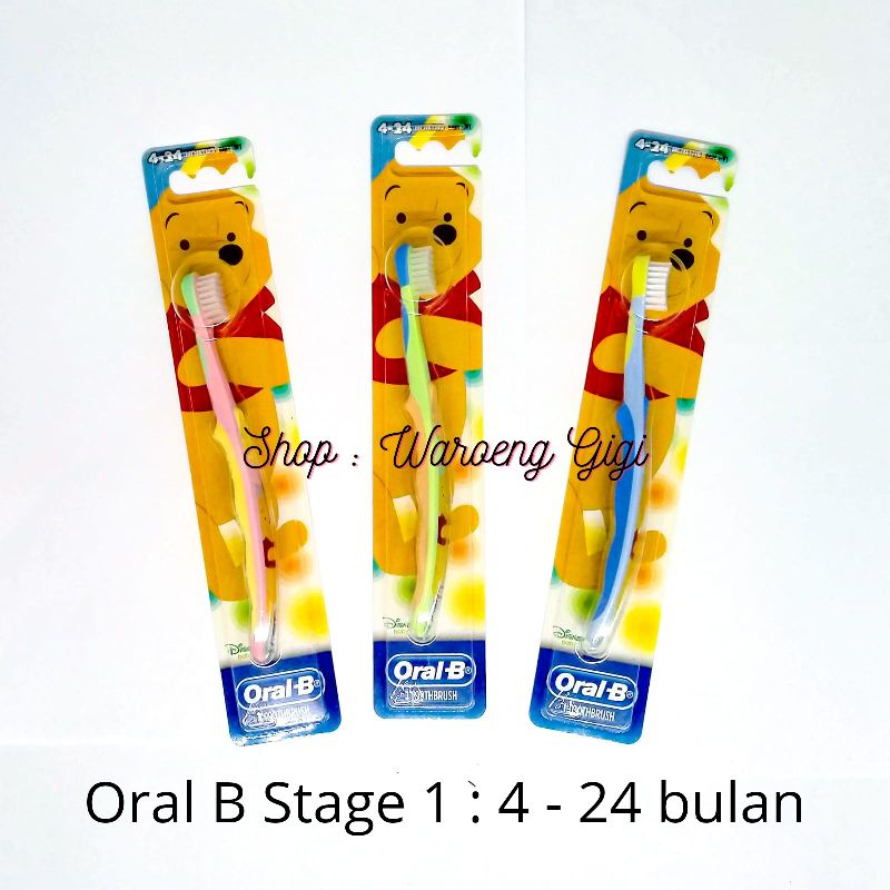 Sikat Gigi Oral B Anak Stage 123 1 2 3 / Sikat Gigi Anak Tahap 123 1 2 3