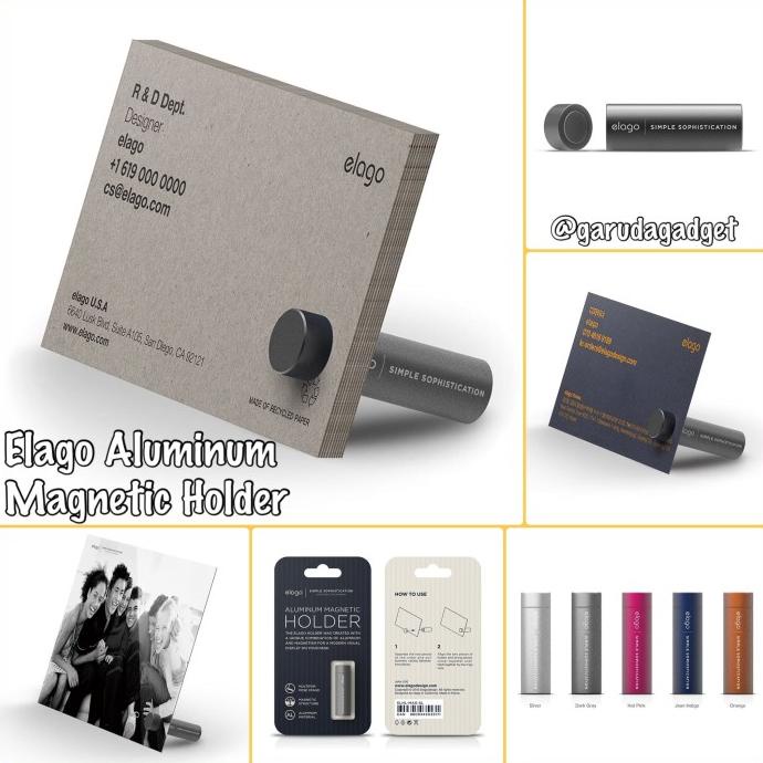 

Elago Aluminum Magnetic Holder For Business Card Photo Kartu Nama Foto Terlaris