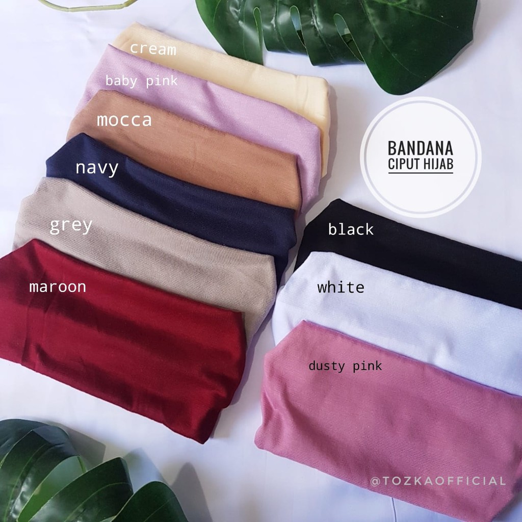 Ciput bandana 2 in 1 I Bandana hijab I Dalaman hijab