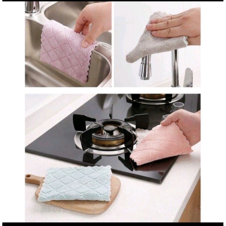 Kain lap coral fleece/Kain Lap serbaguna