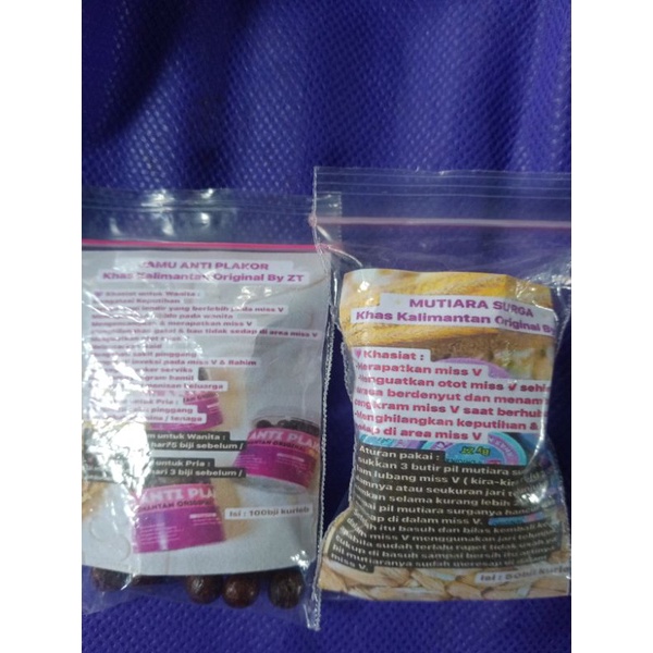 

PAKET SEPARU JAMU ANTI PELAKOR ISI 50 BIJI & MUTIARA SURGA ISI 25 BIJI