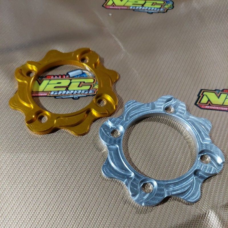 pemanis manisan sprocket flange gear gir jupiter z king yamaha baut 4 bahan cnc custome