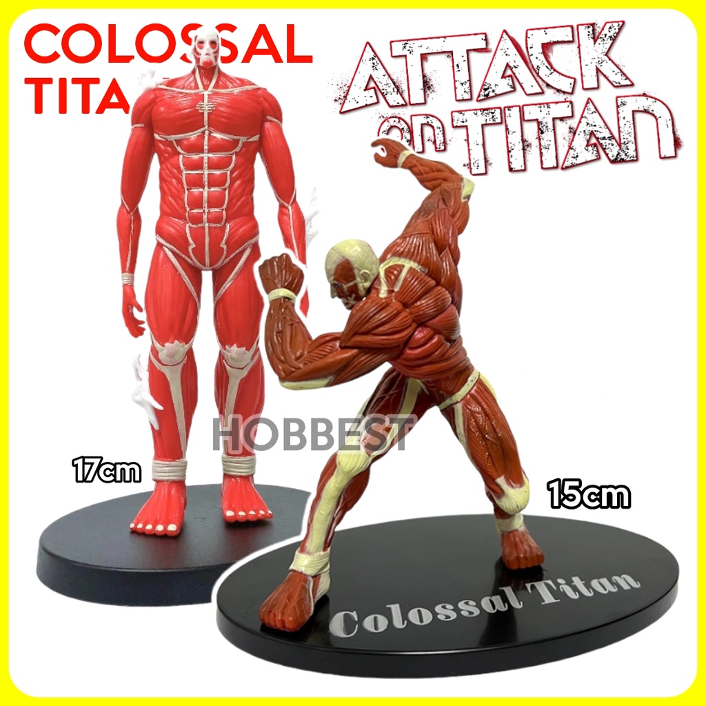 Action Figure ATTACK ON TITAN : COLOSSAL TITAN Miniatur Pajangan Shingeki no Kyojin Colosal Berthold