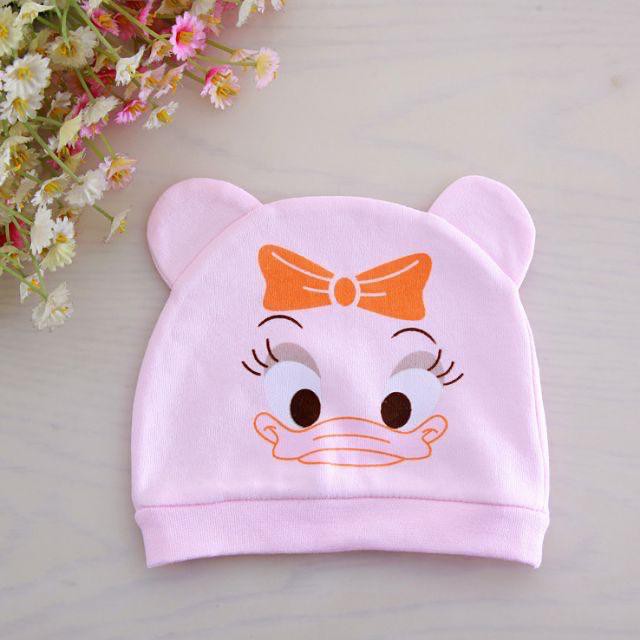 TOPI BAYI KUPLUK LUCU EDISI LEMBUT  0-6 bulan