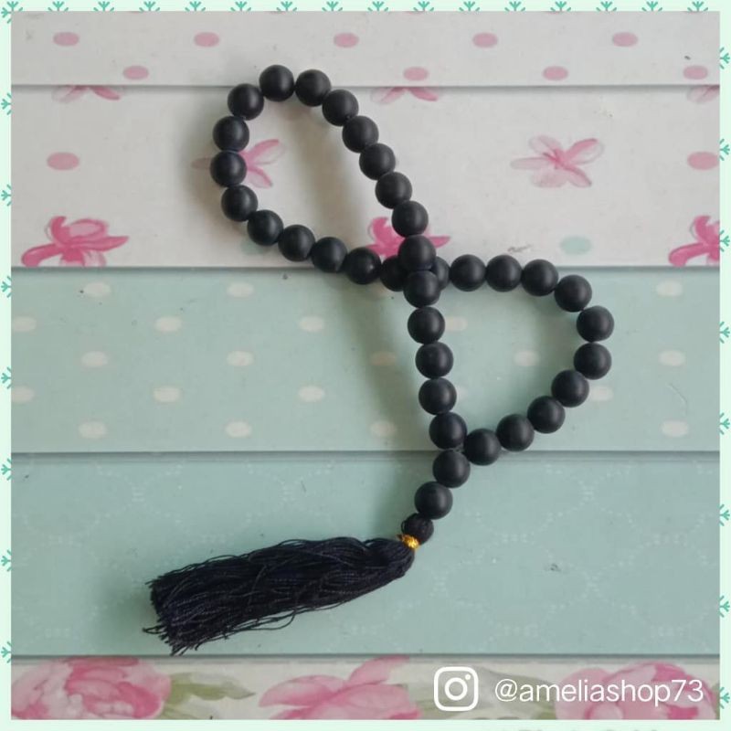 Tasbih Batu Black Matte / Black Onyx Doff 33