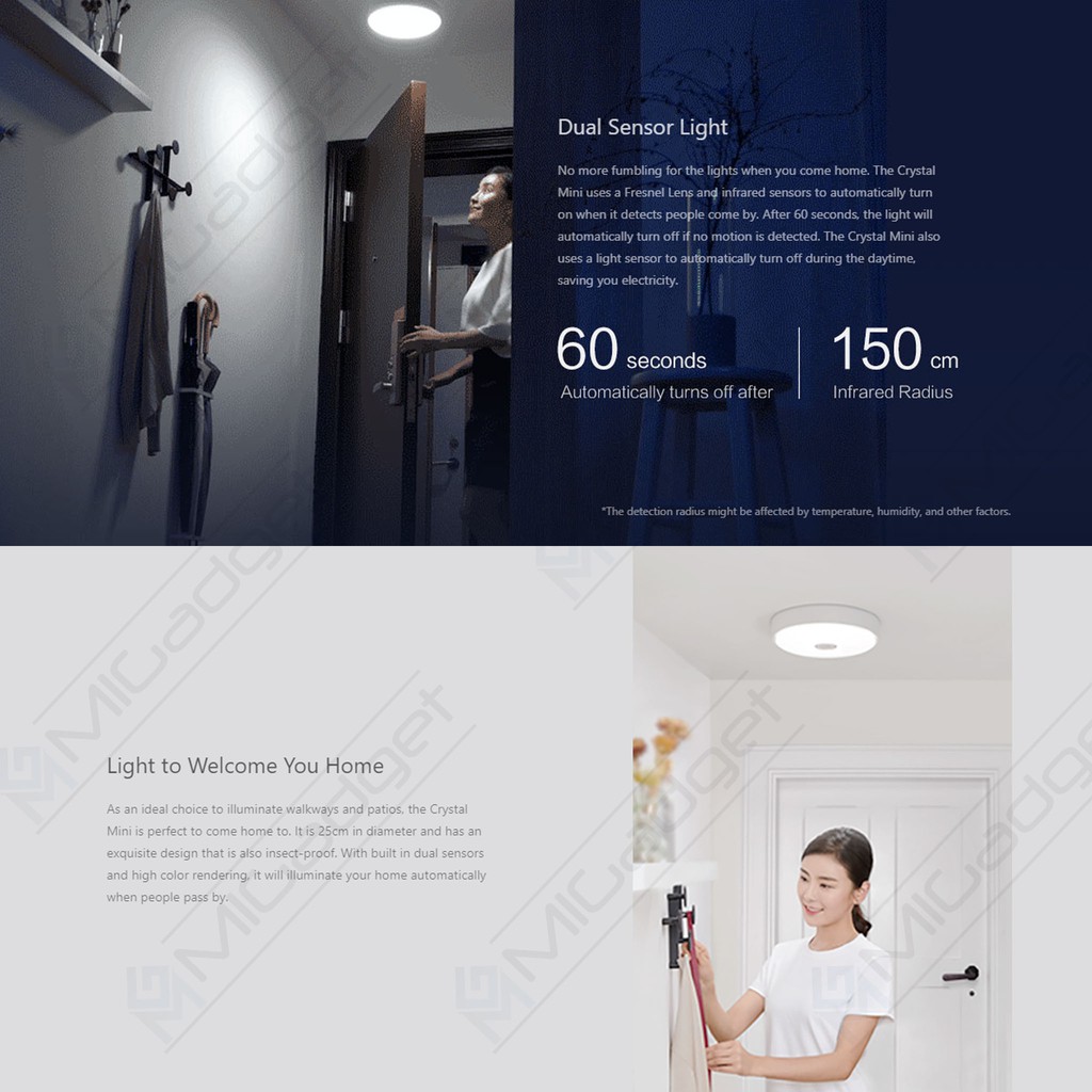 Yeelight Ceiling Lamp Crystal Sensory Light Mini - YLXD09YL