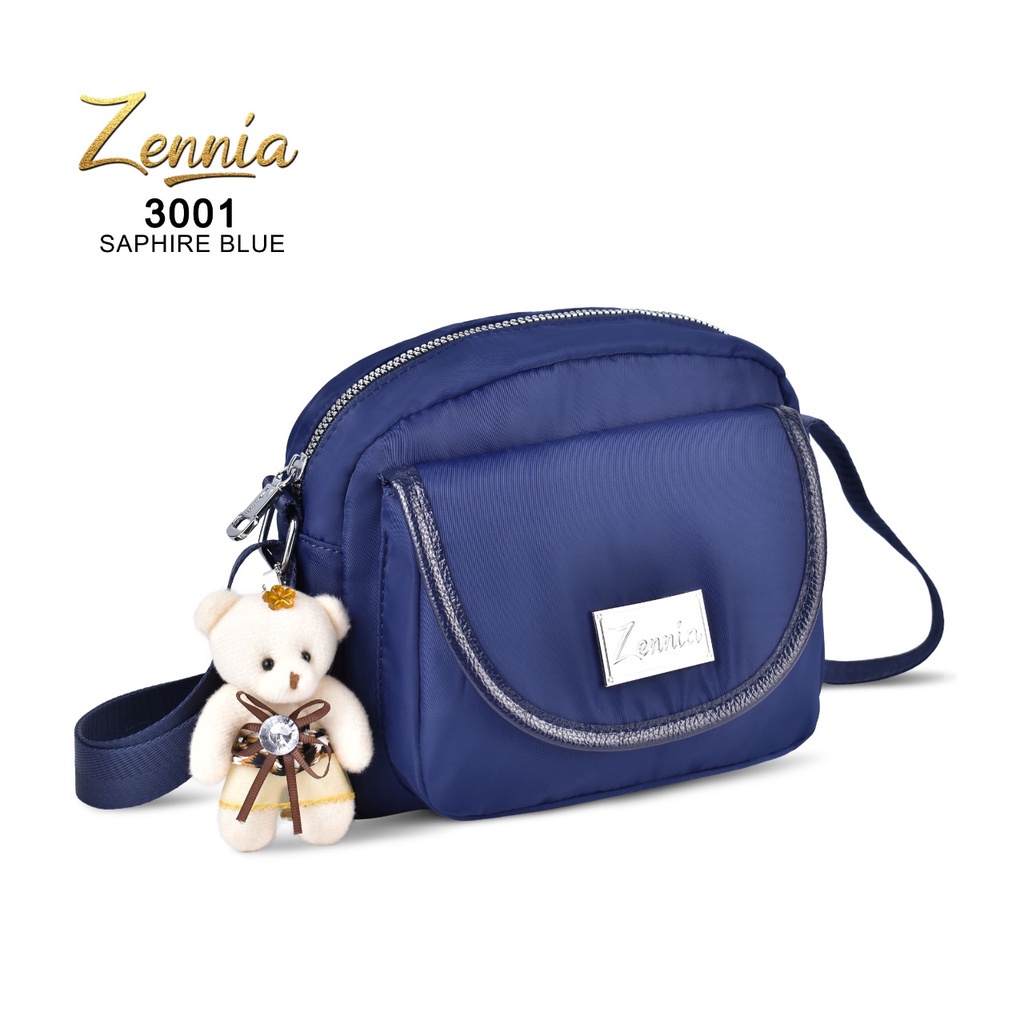 (TSI) Tas Selempang Wanita Zennia 3001 Tas Fashion Korea Selempang Wanita Elegant Outdoor Sling Bag Anak Remaja Perempuan Crossbody Travel Hp Kecil Shoulder Trendy Fashion Cewek Casual Pesta Style