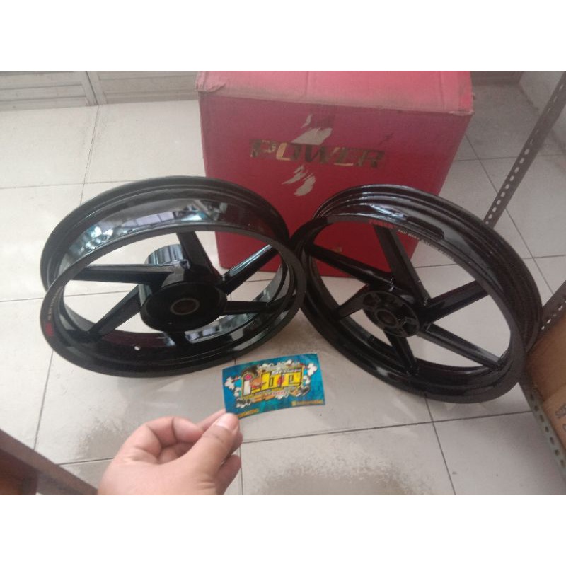 Velg power palang6 tiger revo tromol ukuran tapak lebar 2.50 dan 3.50 ring17