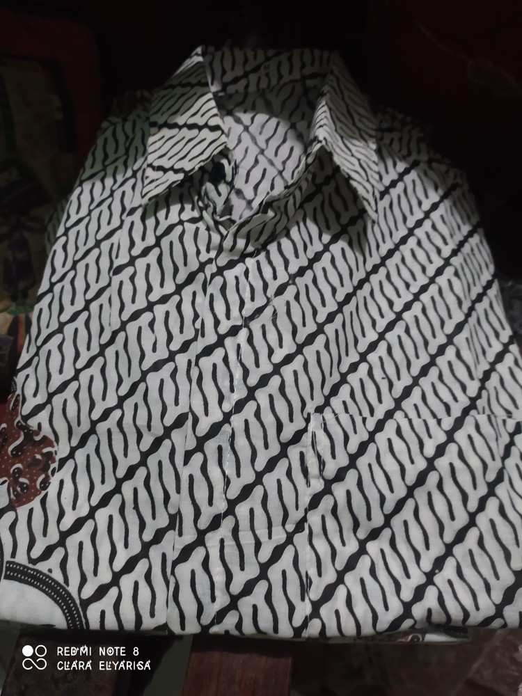 Size M L Xl Xxl New Kemejapria Lengan Pendek 848vo Pilot Pangkat 4029ys Batik Pria Turambi