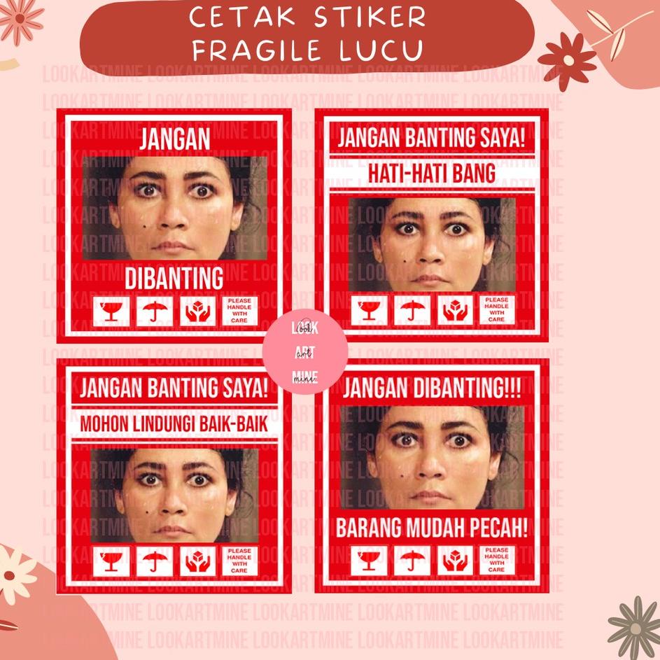 

EAH CETAK STIKER FRAGILE SUSANA LUCU UNIK | STIKER JANGAN DIBANTING duux167