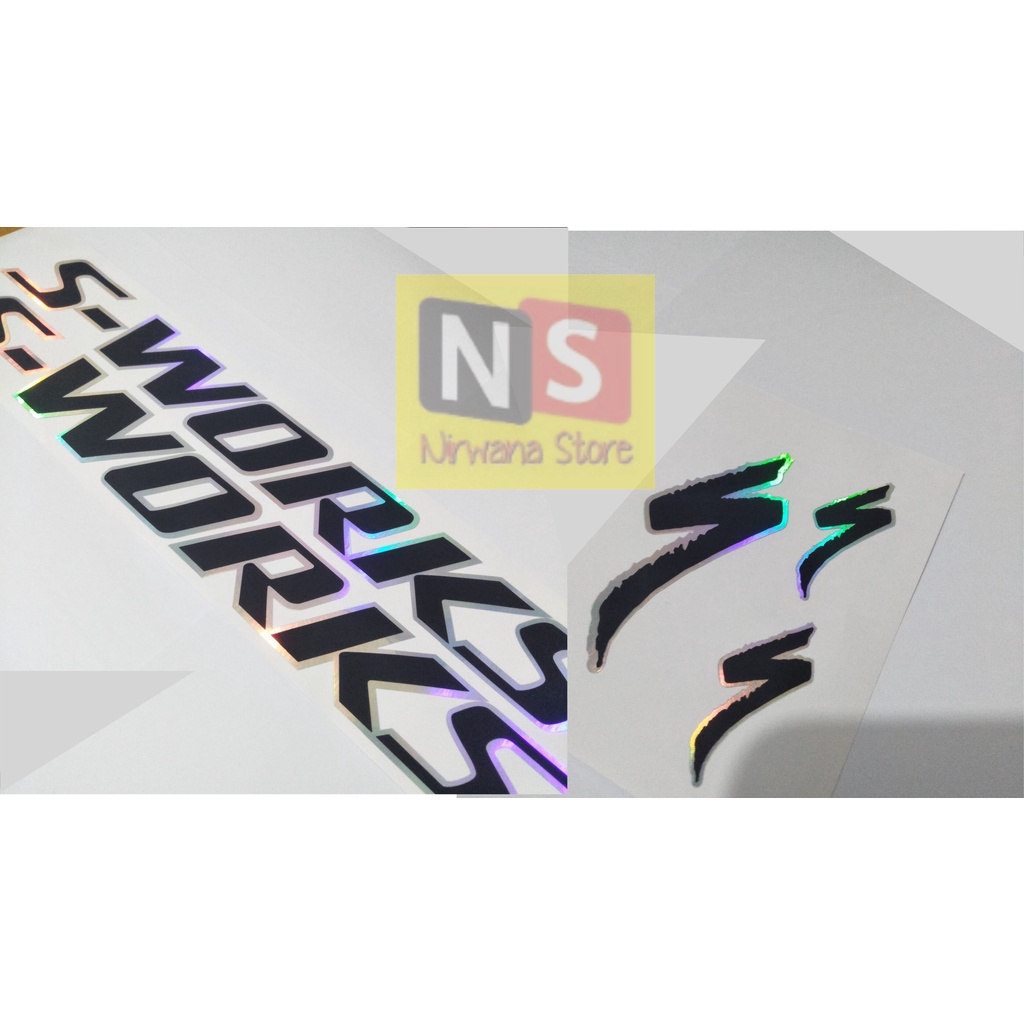 stiker S-works Specialized Pelangi Rainbow decal sticker sworks