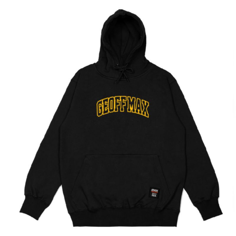 Hoodie Geofmax Black Yellow Unisex