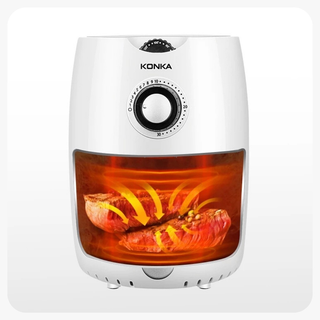 KONKA AIR FRYER 2.2L | PENGGORENGAN TANPA MNIYAK - KGKZ-2202(WE)