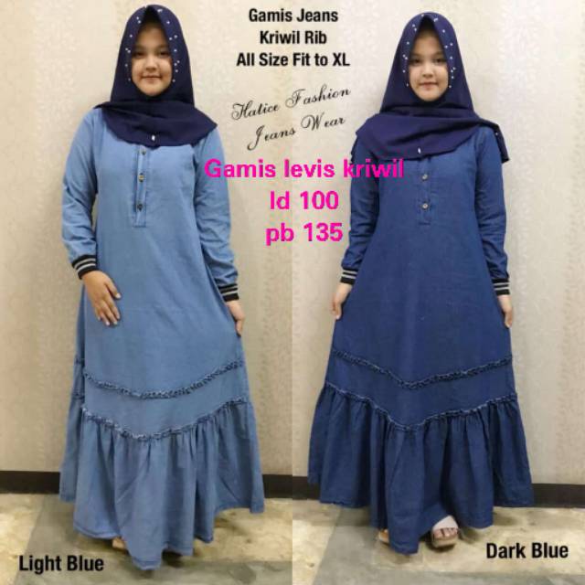  Baju Gamis Levis  Terbaru Wanita Hijab Converse