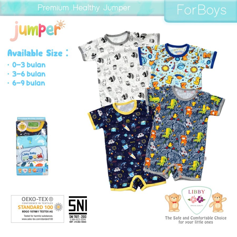 Libby Lullaby Jumper Segiempat 4pk