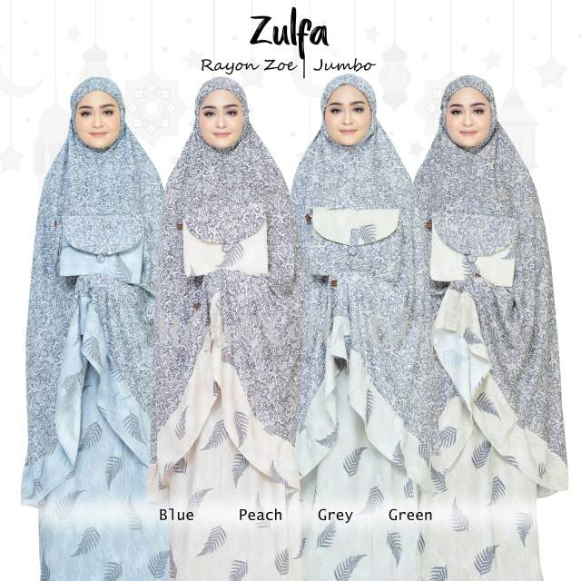 NADIA COLLECTION - ZULFA MUKENA/MUKENA RAYON/MUKENA JUMBO/MUKENA MOTIF/MUKENA DEWASA