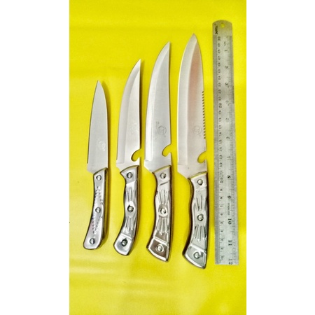 Pisau Dian Jin Stainless Steel / Pisau Dapur Gagang Stainless Steel Dian Jin / Knife Dian Jin