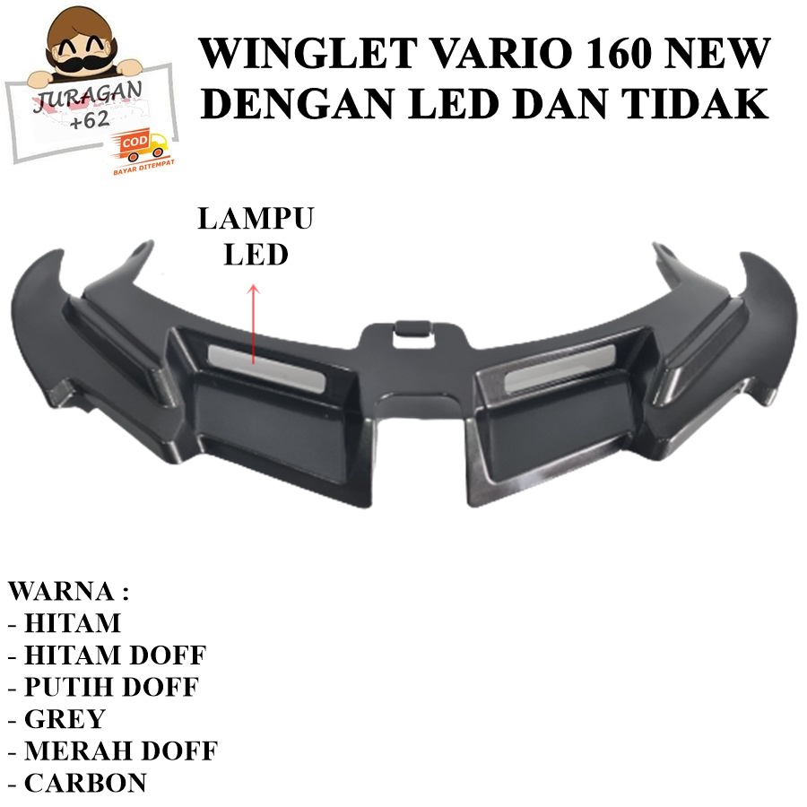 WINGLET VARIO 160 ABS CBS NEW LAMPU LED WINGLED