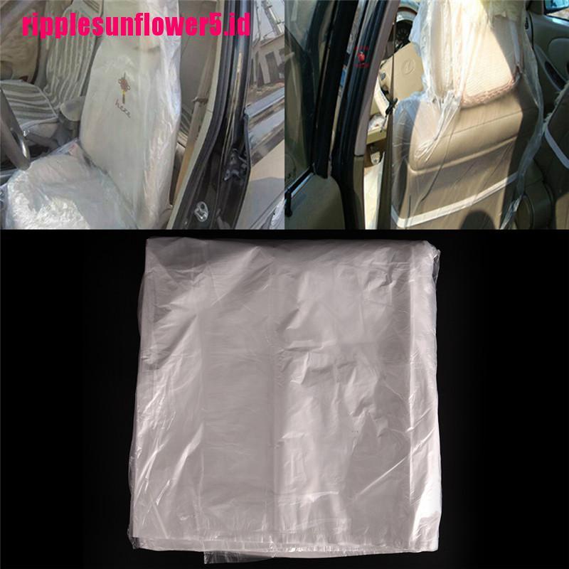 10 Pcs Tempat Duduk Mobil Sekali Pakai Bahan Plastik