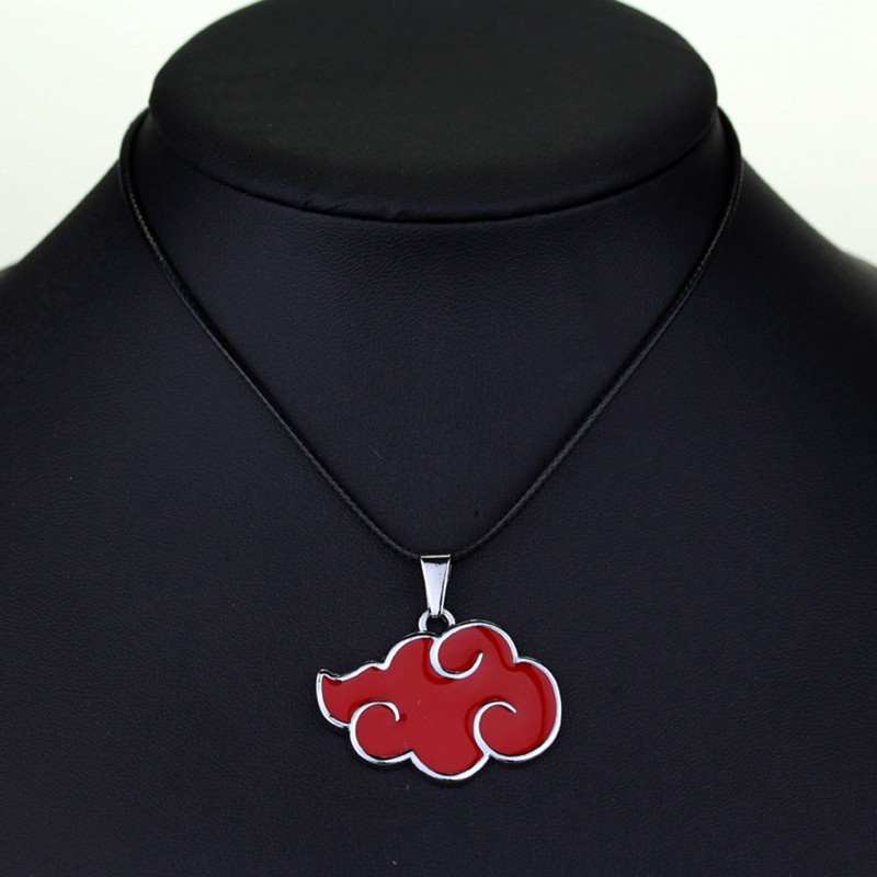 Anime Naruto Sasuke Itachi Akatsuki Cloud Red Pendant Necklace Jewelry New