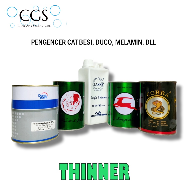 Thiner Impala / Thinner Cobra Laba Laba / Thiner Keiji / Thinner PU / Thinner Acrylic pengencer cat 