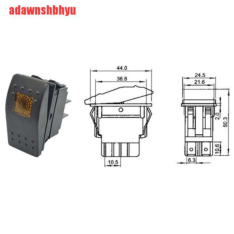 (adawnshbhyu) Saklar Rocker Toggle Switch Anti Air Untuk Mobil / Perahu