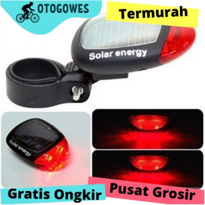 Lampu Rambu Sepeda Tenaga Matahari Gunung Lipat Polygon United 909