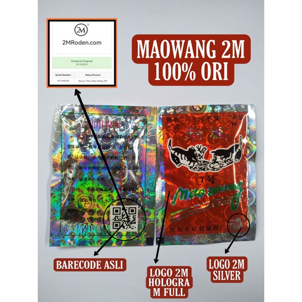 Maowang hologram original import bisa dicek website