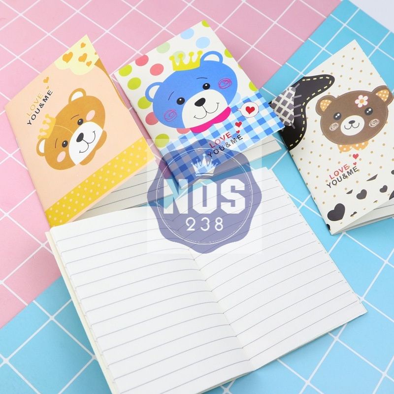 Notebook Mini / Buku Mini Motif Kartun