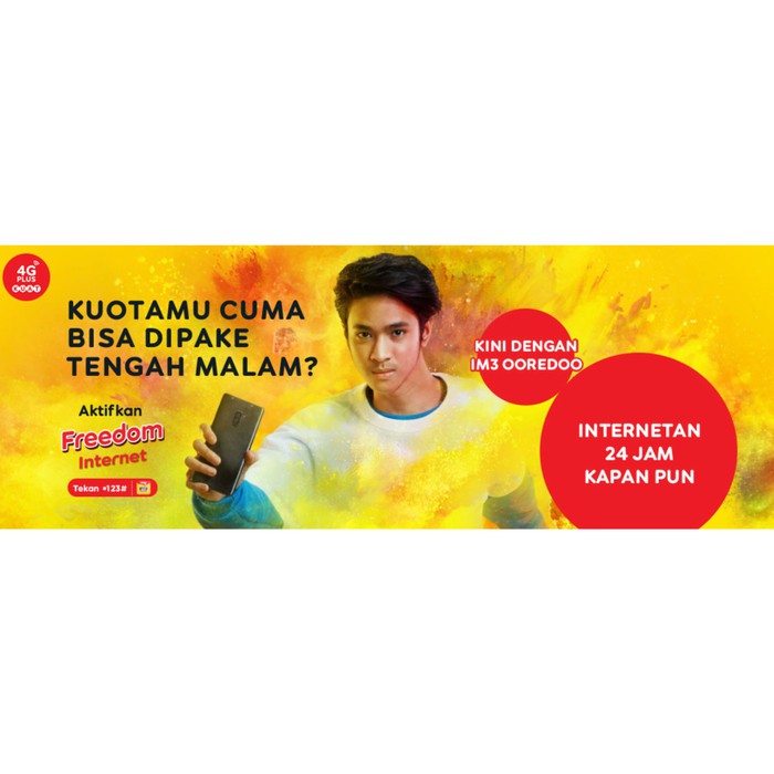 DISKON 25% Paket Freedom Internet Indosat IM3 Ooredoo 18 GB dan 25 GB (Kuota Utama 18gb dan 25gb)