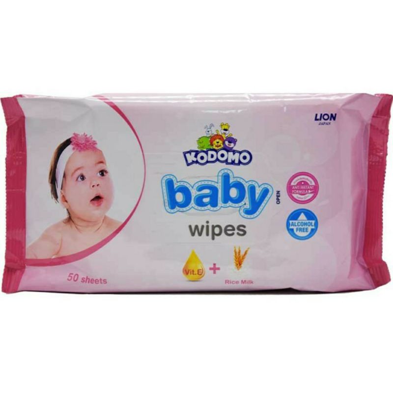 Tissue Basah Mitu/Mamy Poko/Kodomo/Cussons 50 sheets