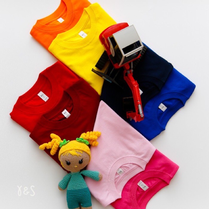 YARN &amp; SPINDLE  Kaos Polos Anak Kids Cotton Combed 30s