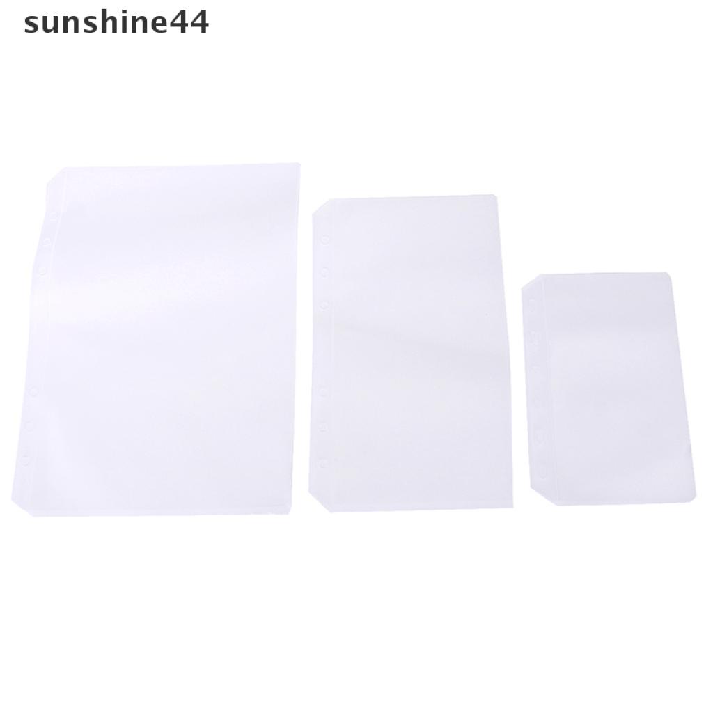 Sunshine 1PC Binder Transparan Ukuran A5 A6 A7 Untuk Notebook