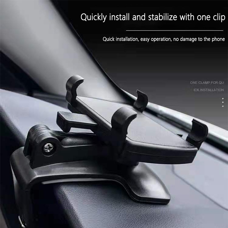 COD❤Holder Hp Dashboard Mobile Jepit 360 Degrees 3 In 1 Universal Aone
