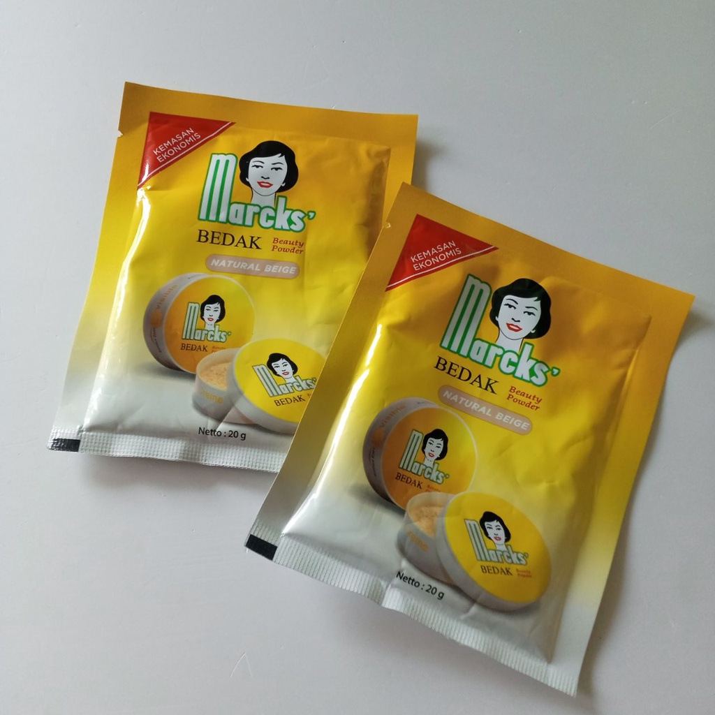 `ღ´ PHINKL `ღ´ Marcks sachet refil isi ulang bedak tabur aneka warna by kimia farma (natural , rose , invisible , dll)