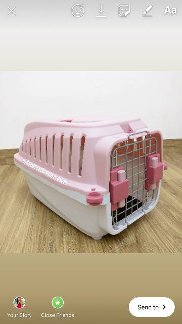 Pet carrier. dog cat cage kennel box . Tas jinjing anjing kucing kandang travel. pet cargo