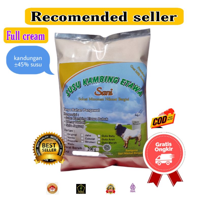 

susu kambing etawa 200gram sani G3