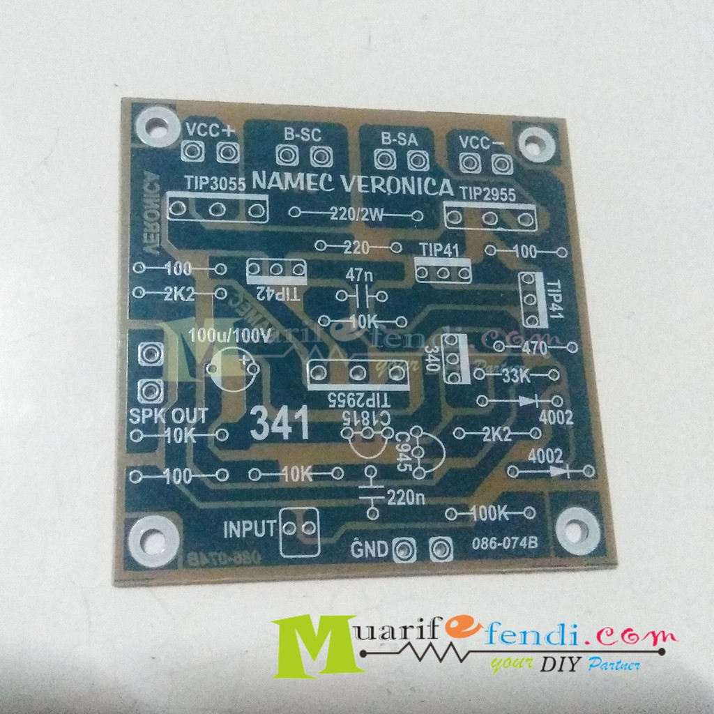 PCB Power Amplifier Micro BOSTRAP TEF V1 MEREK NAMEC VERONIKA 341M