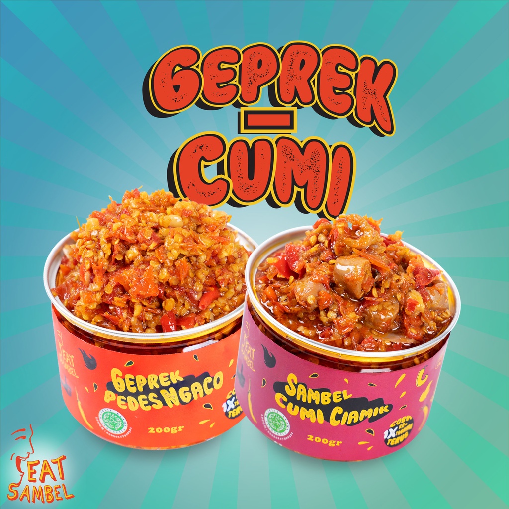 Jual Eat Sambel - Sambel Geprek + Sambel Cumi Ciamik / Sambal Rumahan