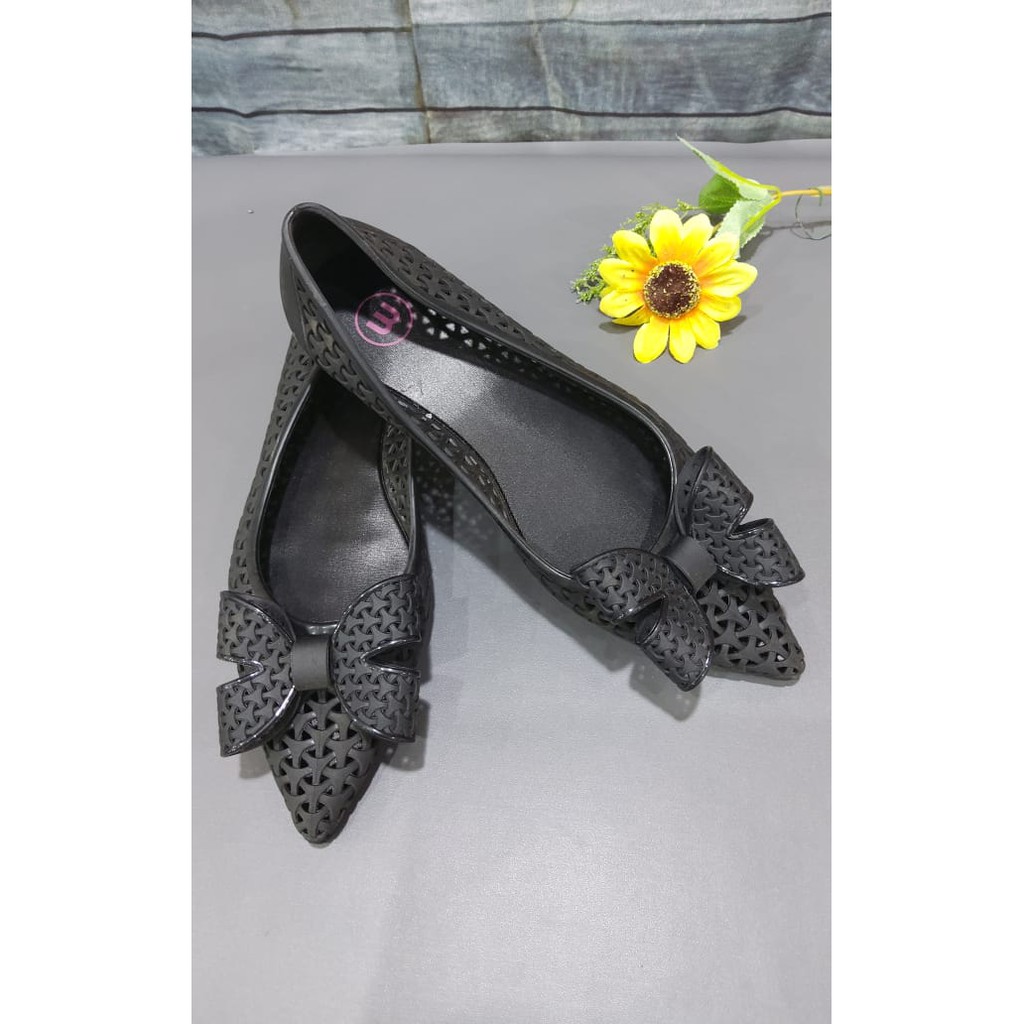 FLATSHOES IMPORT MURAH, Flat Ballerina Shoes Fashion Wanita, Bahan Karet UK 36-40
