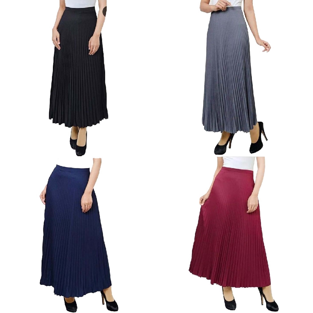 Rok Plisket Premium banyak warna