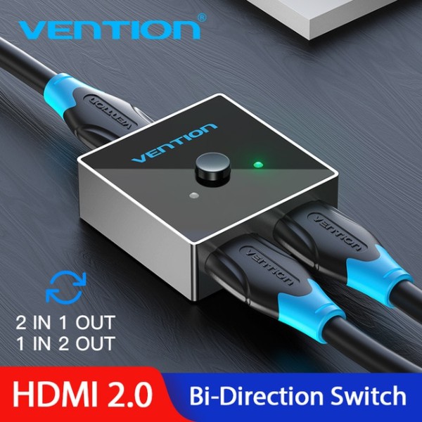 HDMI Switcher 1in2out | 2out1in 2 Port Vention AFL HDMI 2.0 4K 60hz High Quality