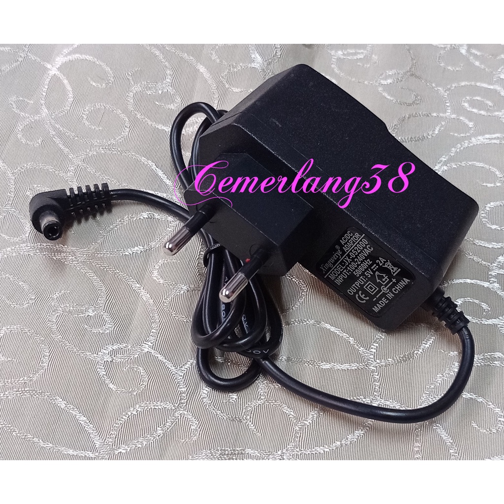 AC ke DC Adaptor 5V 2A BK Switching Adapter Charger 5 V 2 A 10 W Power Supply 5 Volt 2 Amper 10 Watt