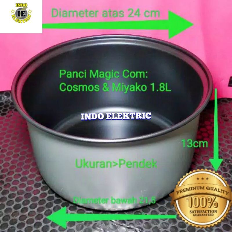 PANCI MAGIC COM/RICE COOKER MAGIC COM RENDAH 13CM 1,8LITER