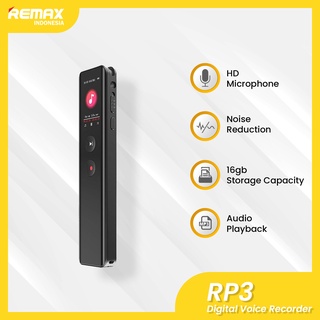 REMAX Multimedia Digital Voice Recorder Digital Noise Reduction RP3