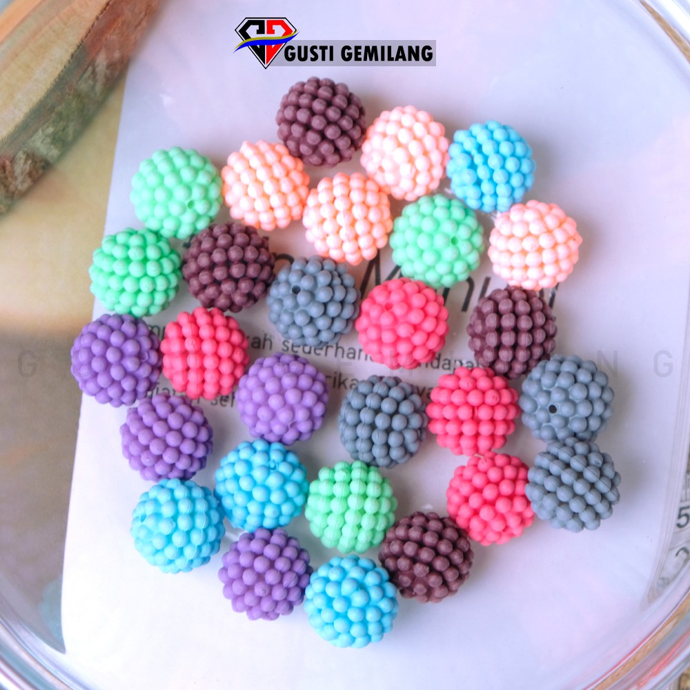 Isi 6pcs Bola Berry Jumbo Doff 14mm